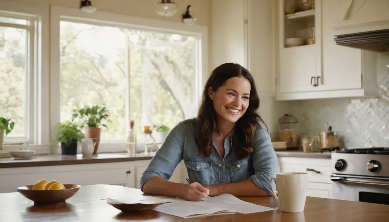 A homeowner reviewing a written septic quote at the kitchen table in the San Diego area